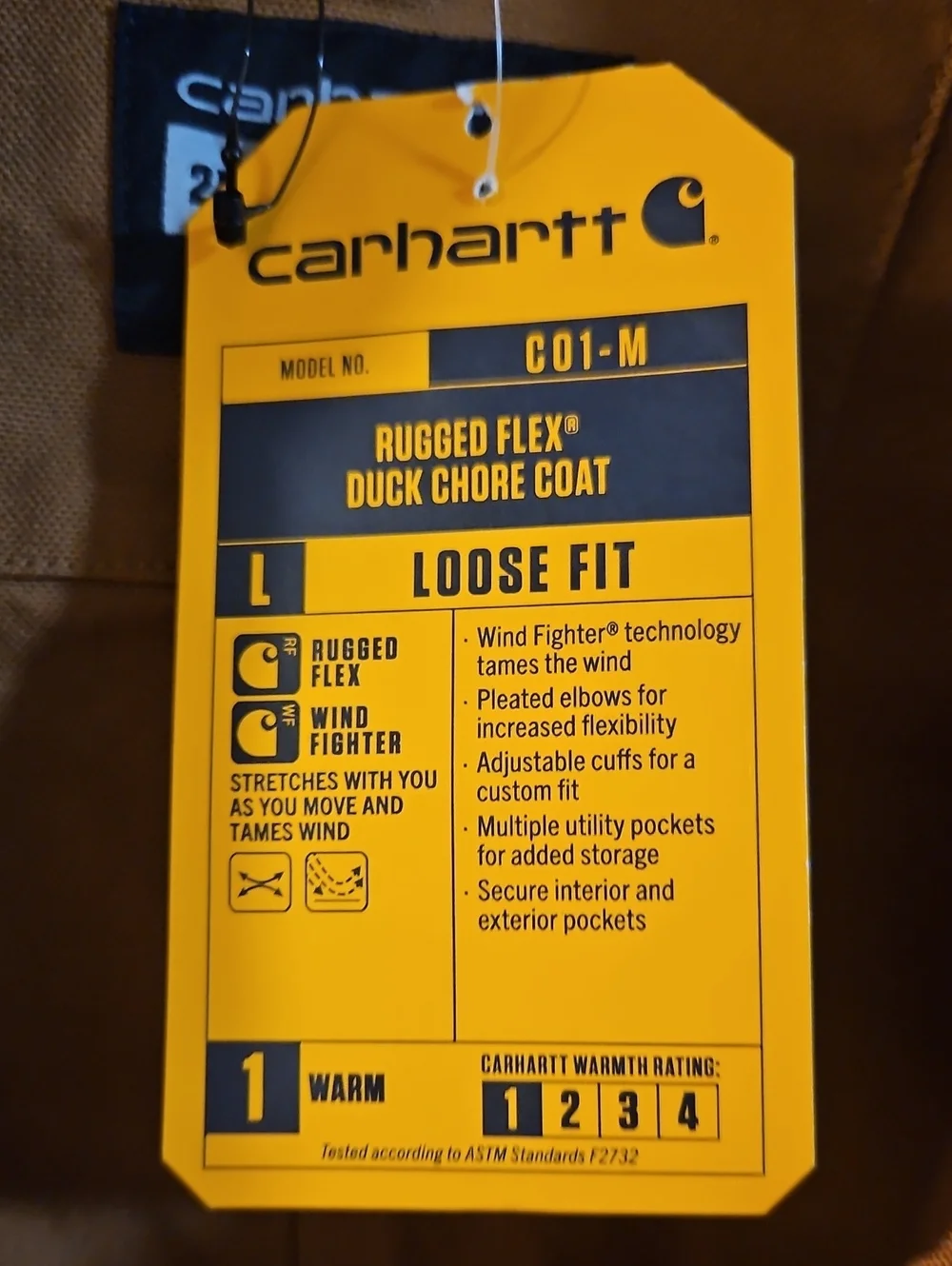 Carhartt Men's Chore Coat: Tan/Brown: New With Tags: Size 2XL